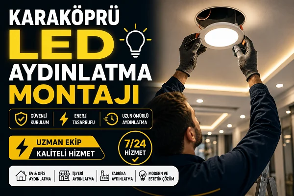 Karaköprü Led Aydınlatma Montajı