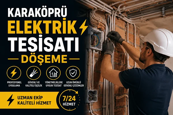 Karaköprü Elektrik Tesisatı Döşeme